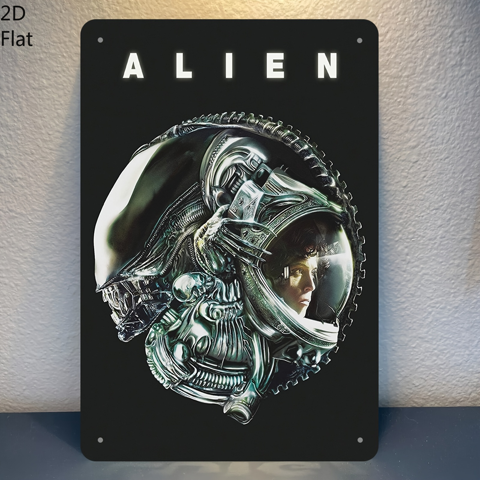 Home Bar And Theater - Vintage Alien Movie Poster Metal Sign