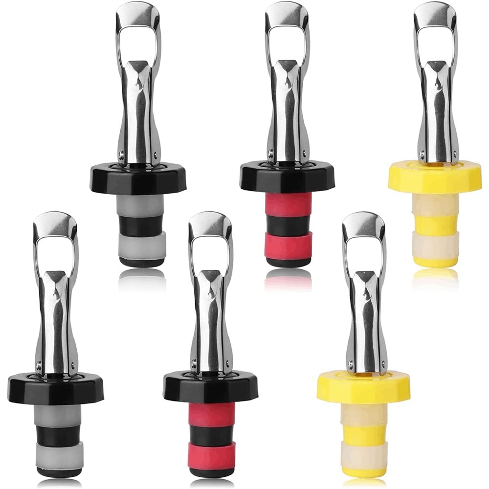 6 Pieces Reusable Silicone Win - Wine Preservation Pump ulasan dan harga
