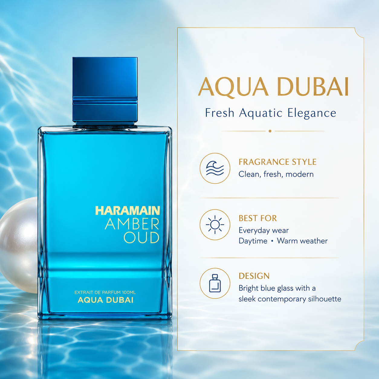 Al Haramain Amber Oud Aqua Dub - Home Bar Accessories ulasan dan harga