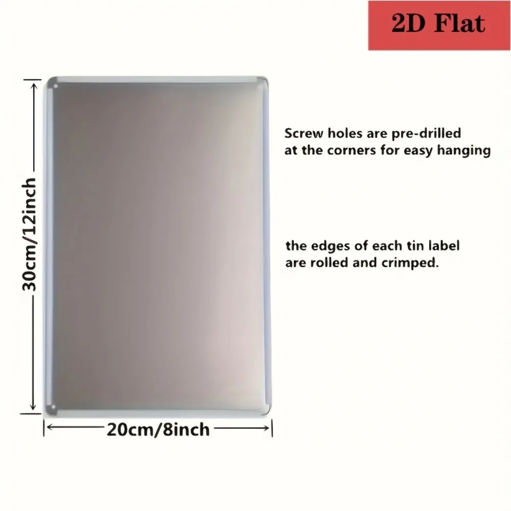 8×12Inch Customizable Metal Pl - Home Bar Accessories ulasan dan harga
