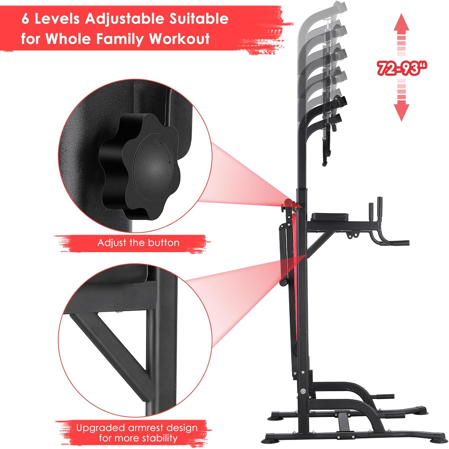 Power Tower with Bench, Pull U - Home Bar Stand ulasan dan harga