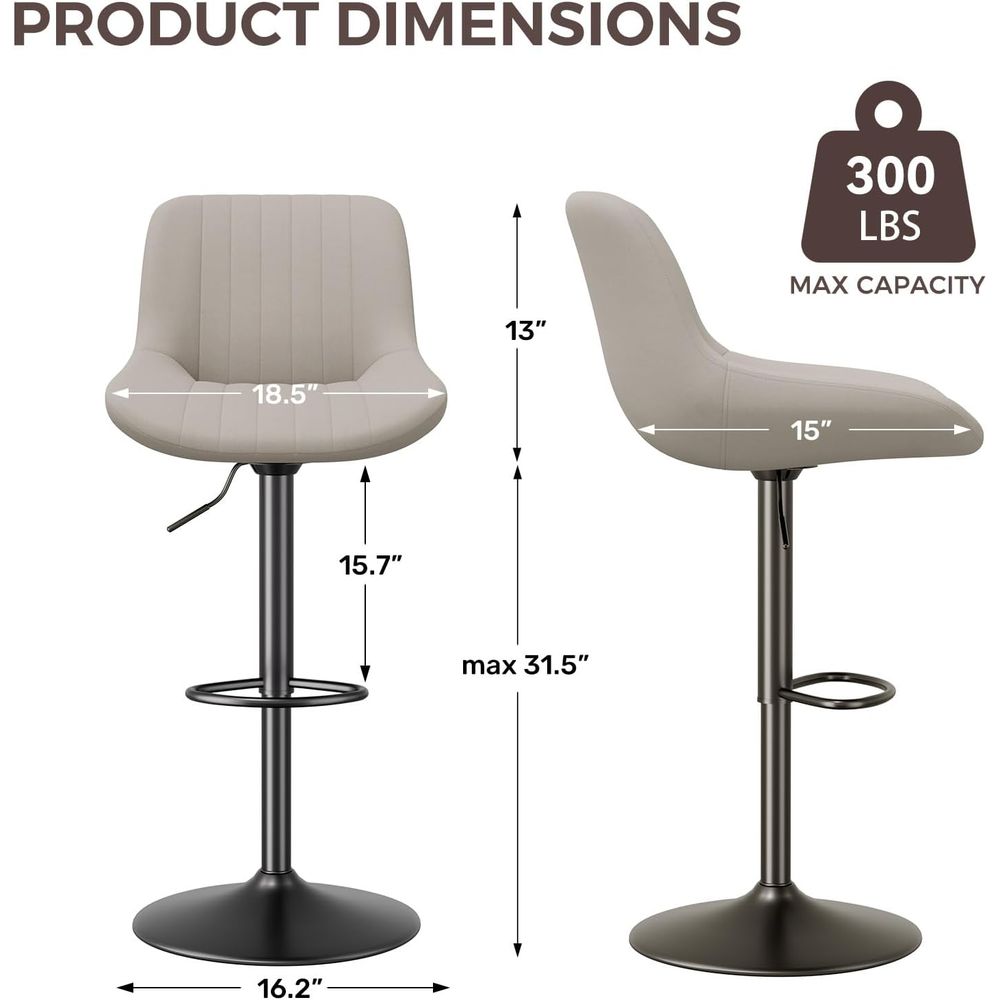 Bar Stools Set o 2, Adjustable - Home Bar Stools ulasan dan harga