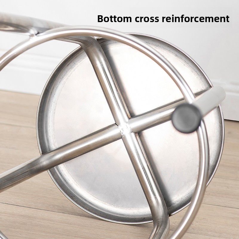 304 Stainless Steel Round Stoo - Home Bar Lounge ulasan dan harga