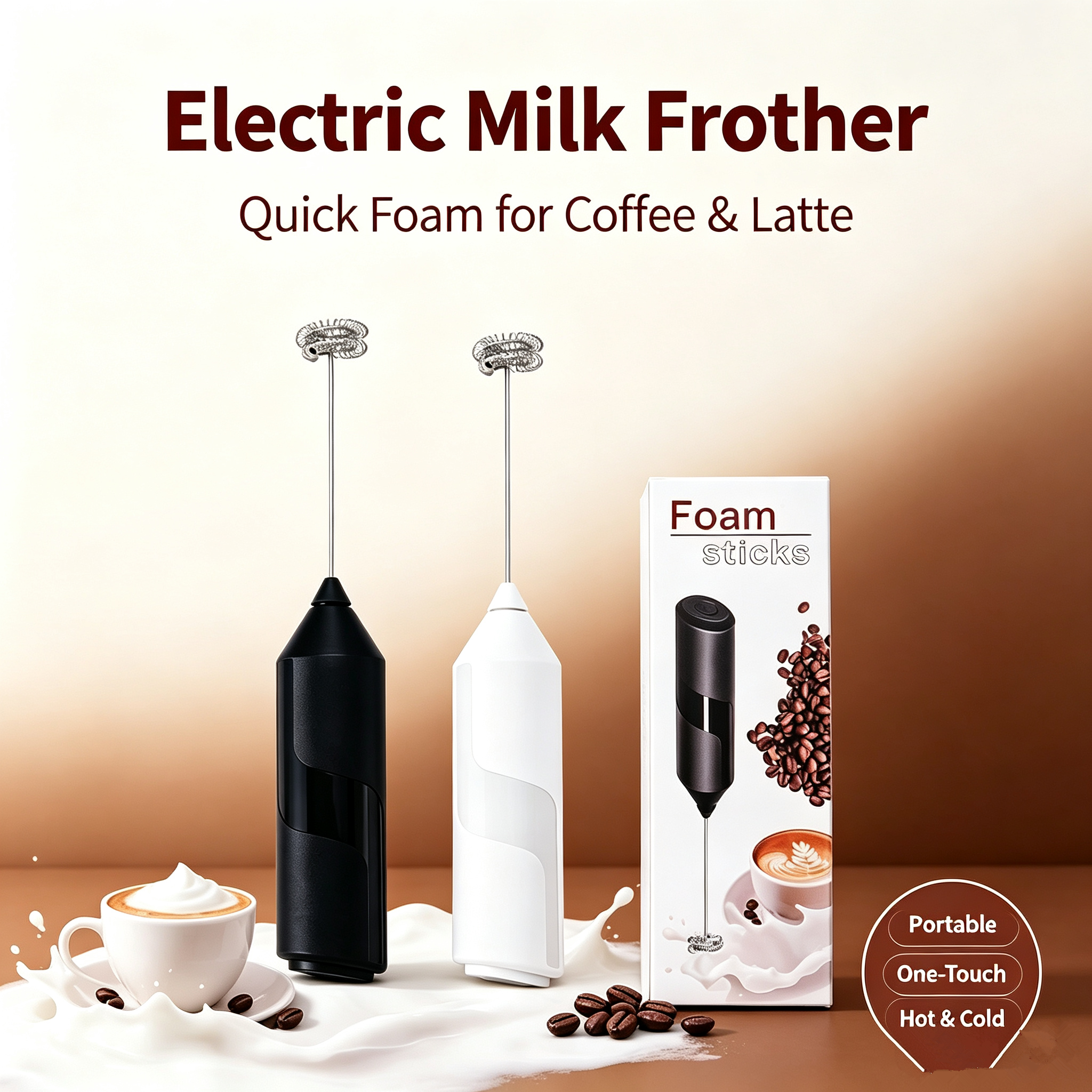Milk Wireless Foamer Coffee Wh - Home Barista ulasan dan harga