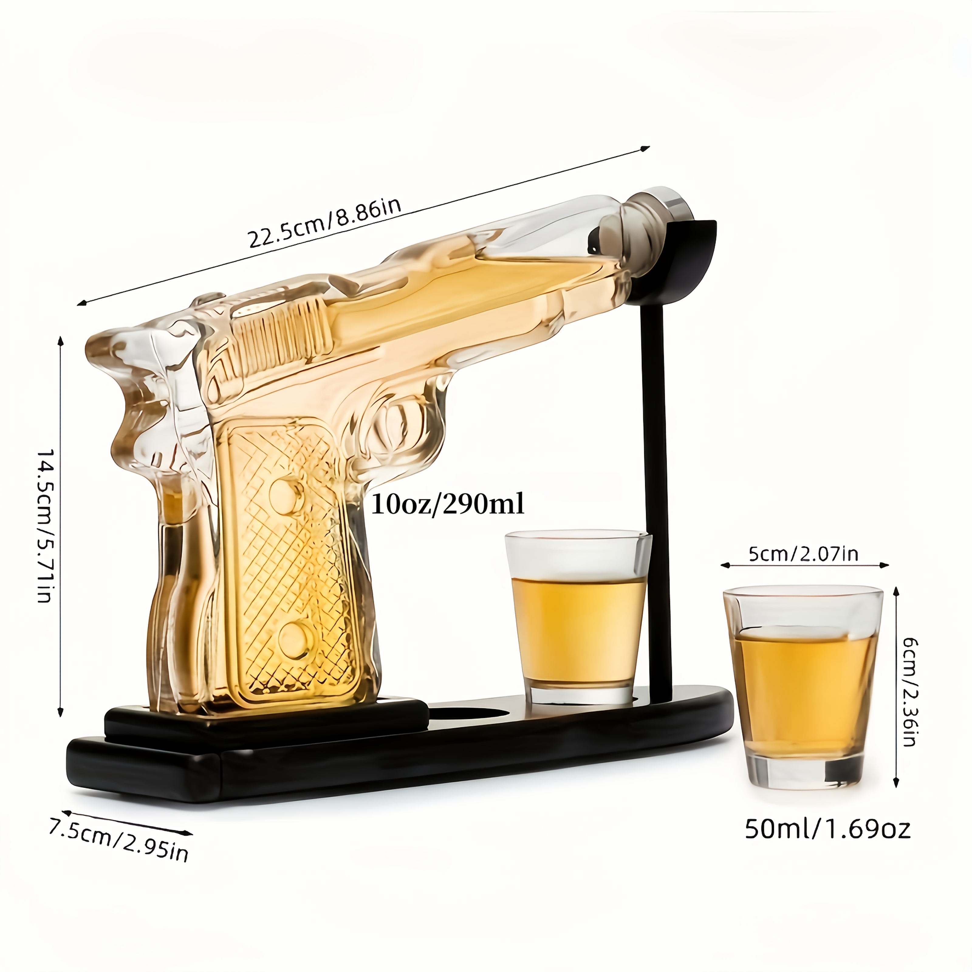 Whiskey Gun Pouring Set – 10 o - Home Bar Set ulasan dan harga