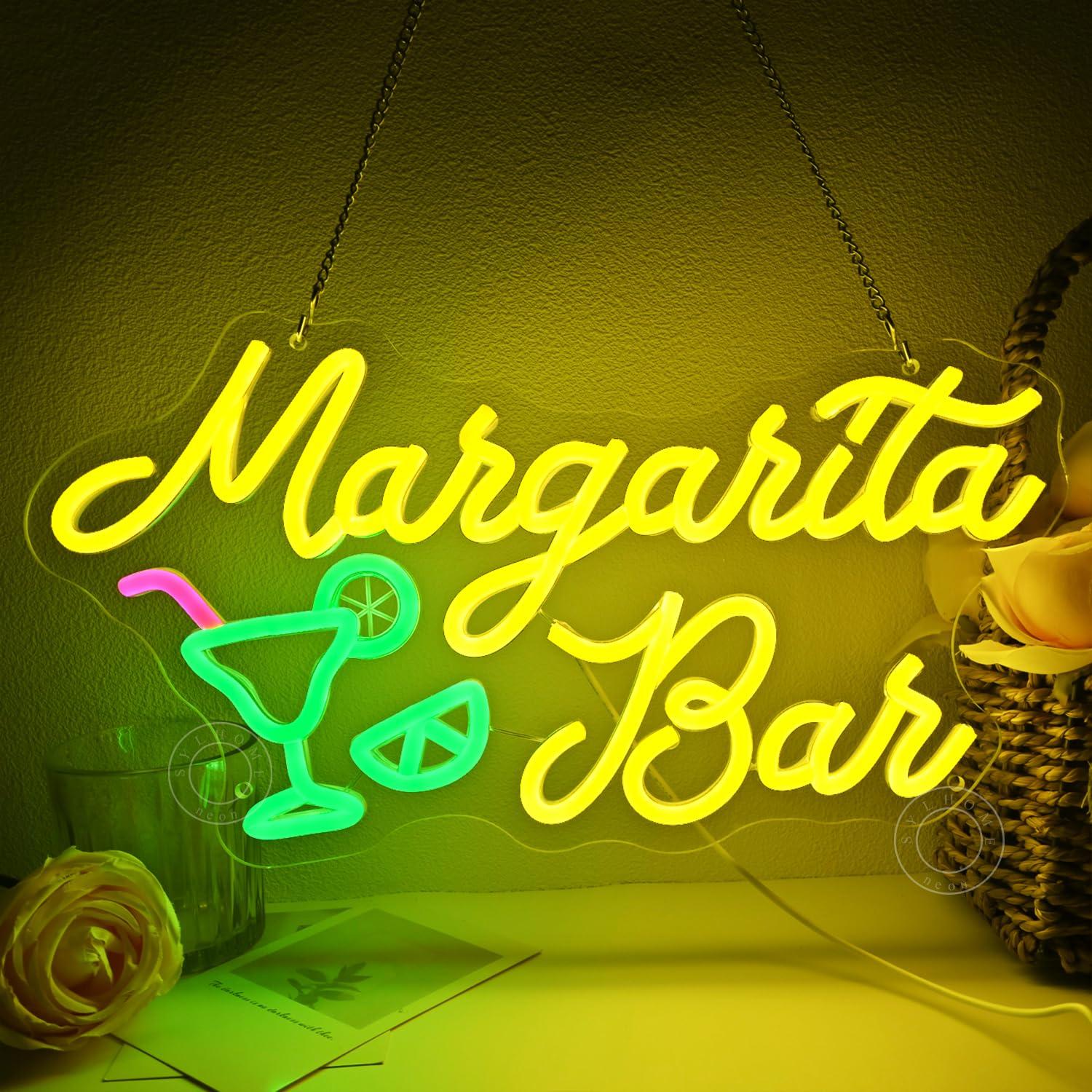 Margarita Bar Neon Sign Dimmab - Home Bar And Kitchen ulasan dan harga