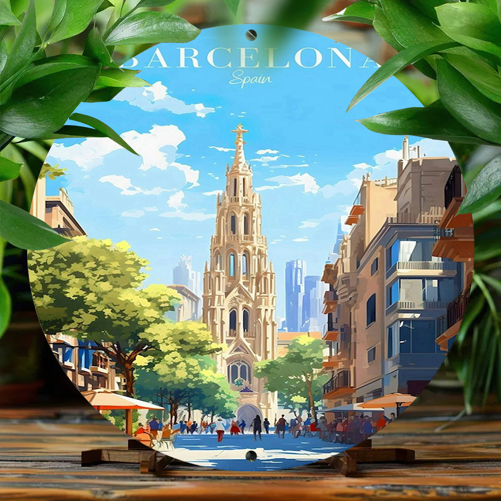 Barcelona Spain Scenic Illustr - Home Barcelona ulasan dan harga