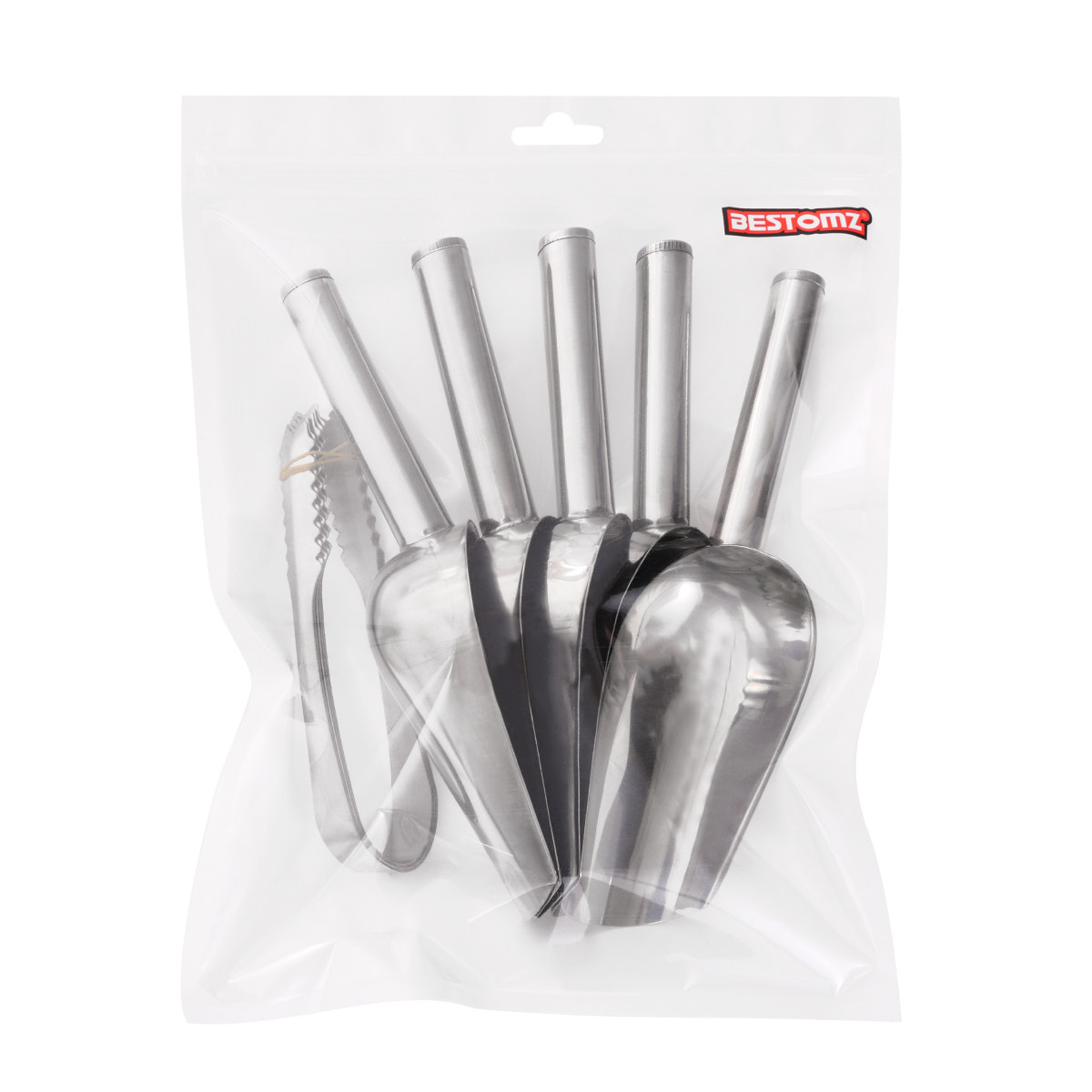 5Pcs Stainless Steel Ice Scoop - Home Bar Set ulasan dan harga
