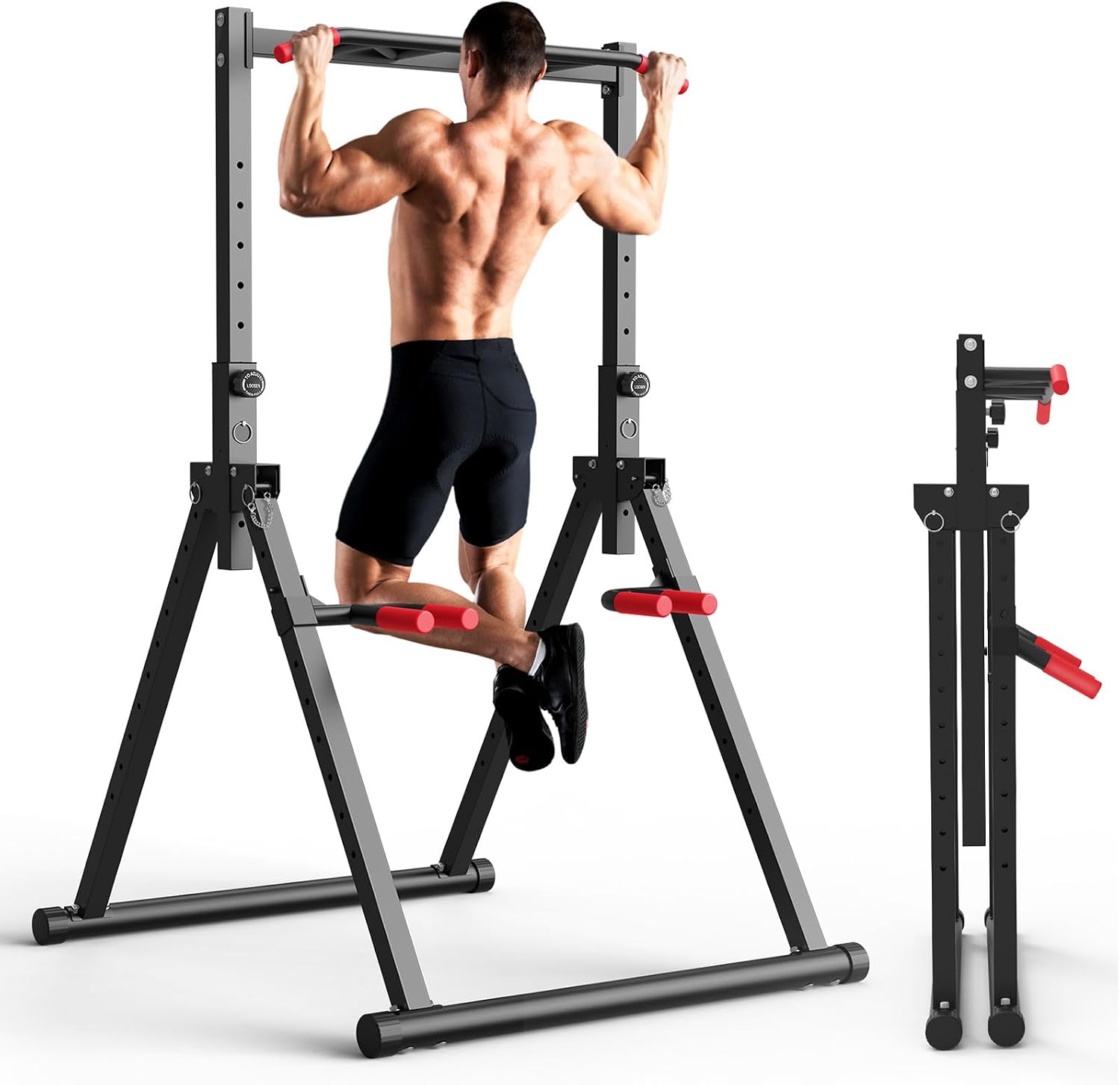 Foldable Power Tower Dip Stati - Home Bar Stand ulasan dan harga