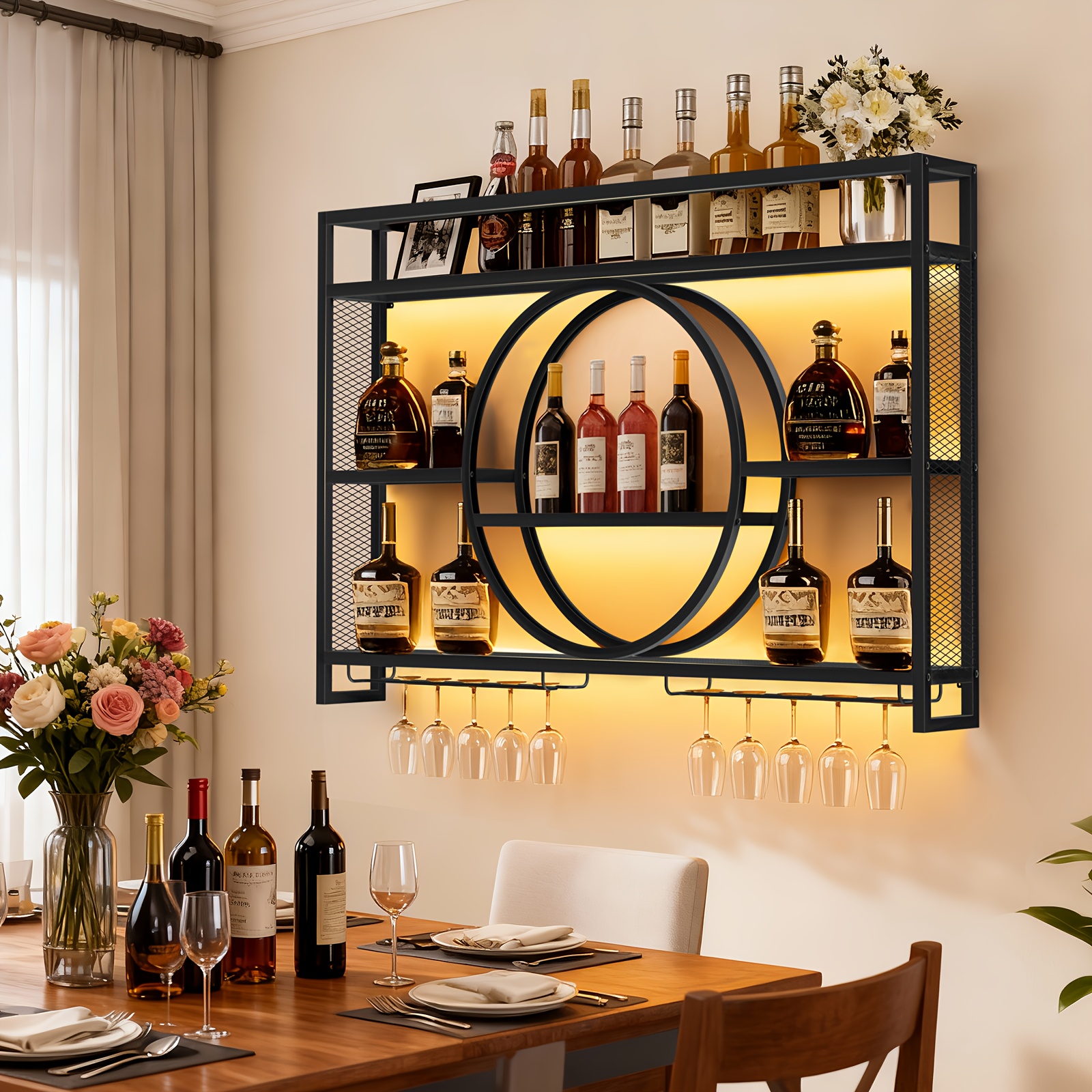 Stylish 3-Tier Wall-Mounted Me - Home Bar Setup ulasan dan harga