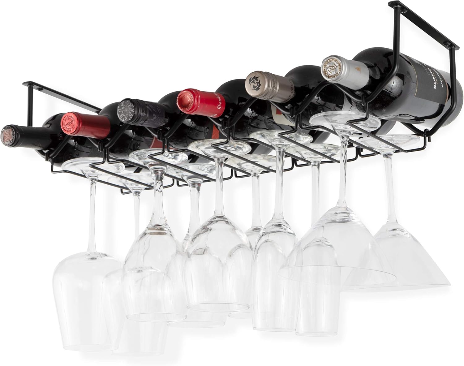 Under Cabinet Wine Rack & Glas - Home Bar And Cabinet ulasan dan harga