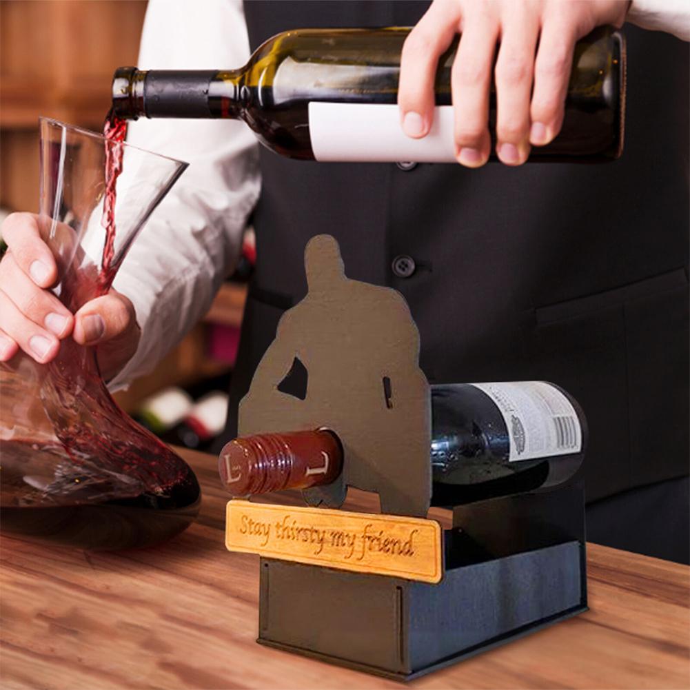 Creative Wine Bottle Display S - Home Bar Stand ulasan dan harga