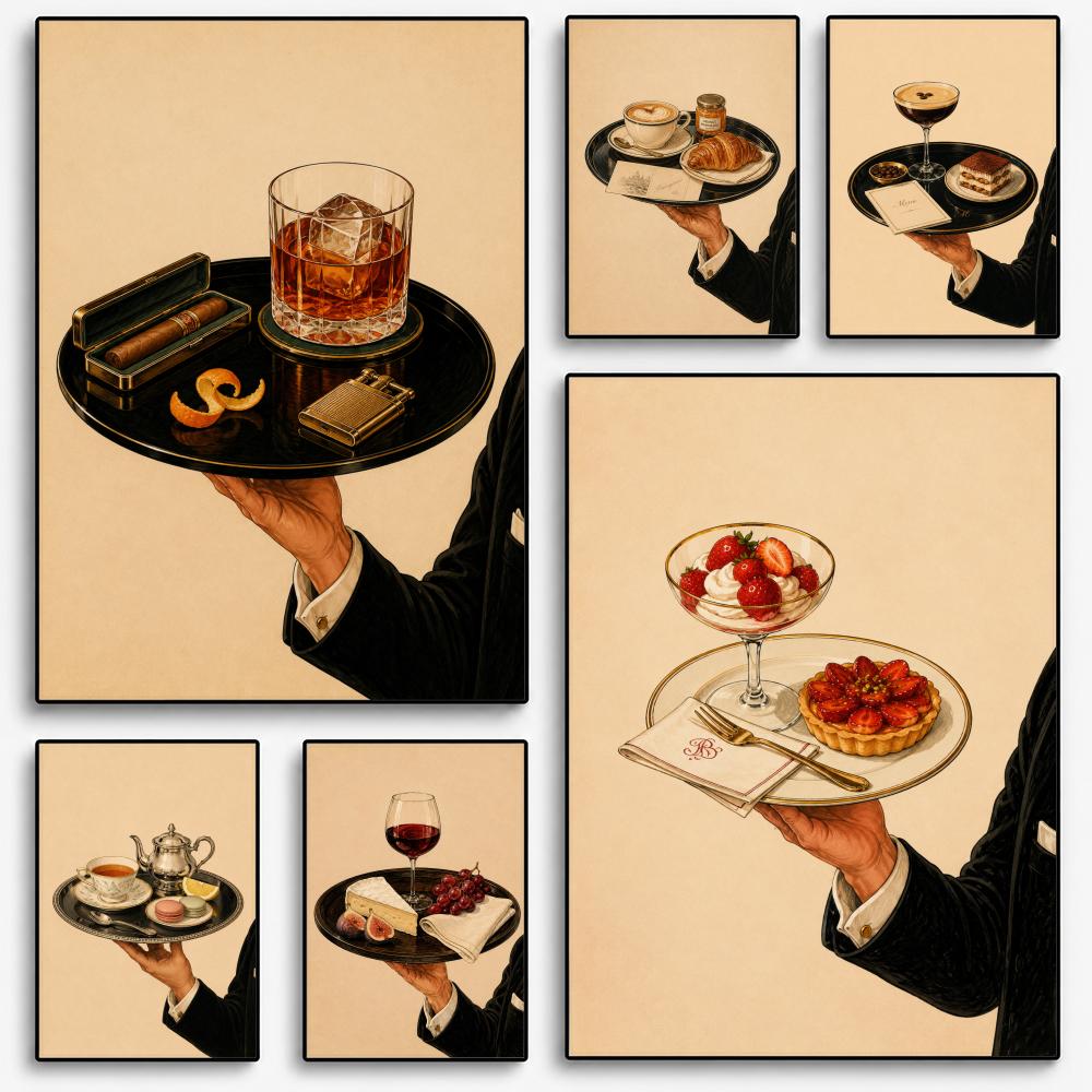Vinyl Record Bar Tray Martini  - Home Bar Lounge ulasan dan harga