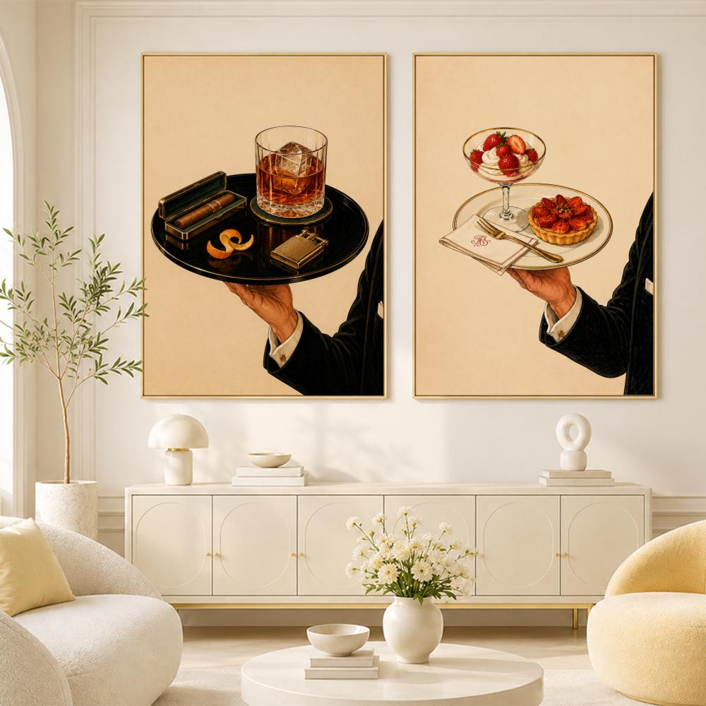 Vinyl Record Bar Tray Martini  - Home Bar Lounge ulasan dan harga