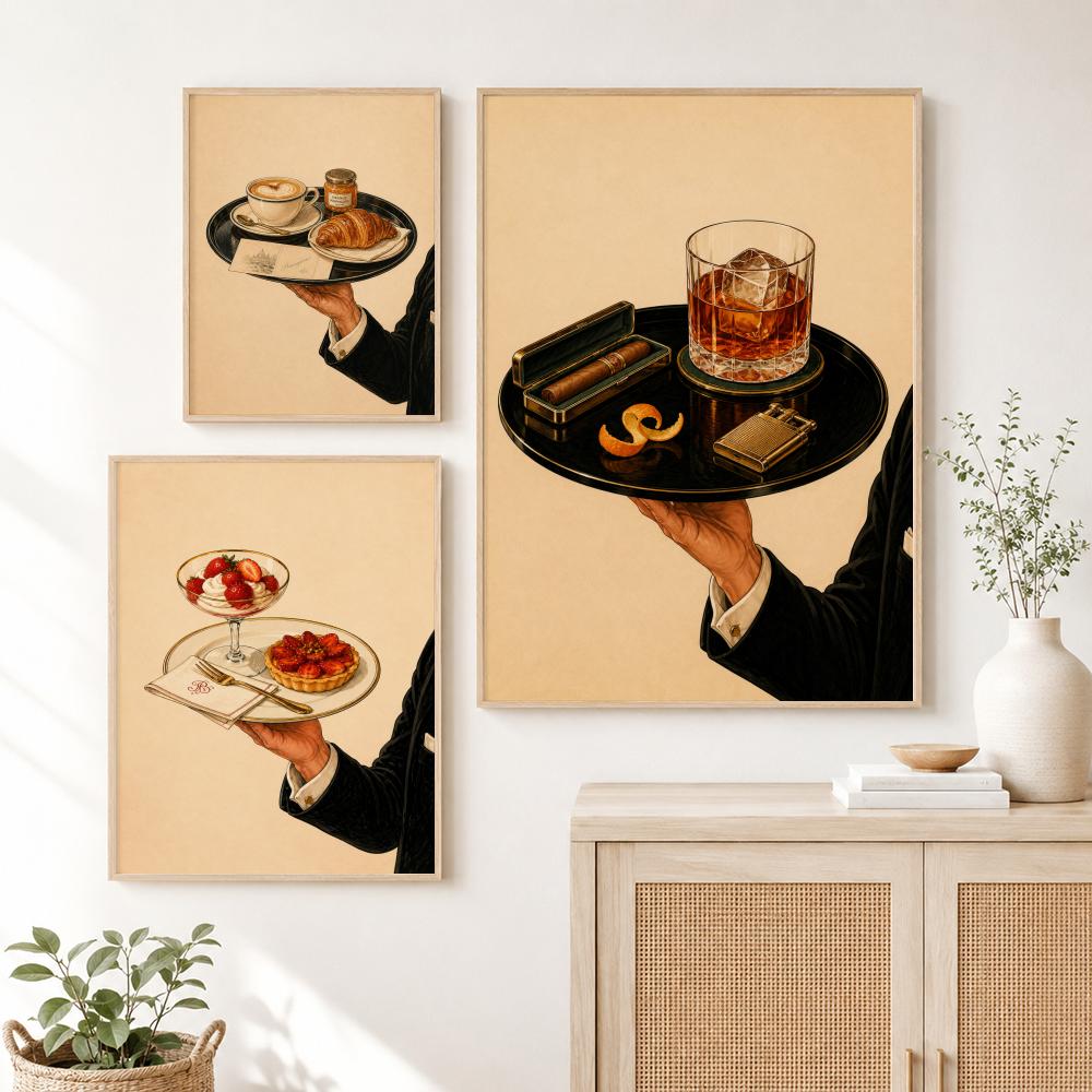 Vinyl Record Bar Tray Martini  - Home Bar Lounge ulasan dan harga