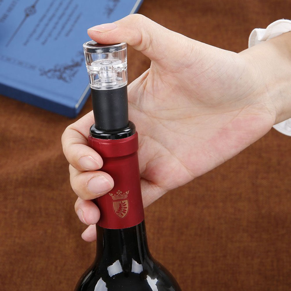 Vacuum Wine Stopper Acrylic Th - Wine Preservation Pump ulasan dan harga
