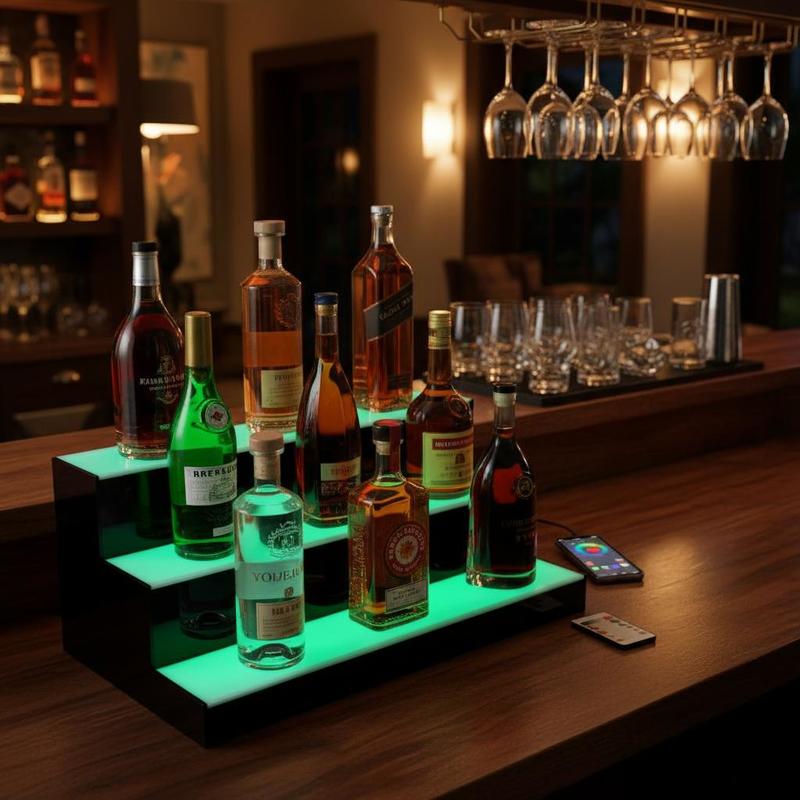 Illuminated Beverage Shelf 24  - Home Bar Lounge ulasan dan harga