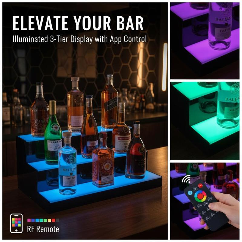 Illuminated Beverage Shelf 24  - Home Bar Lounge ulasan dan harga