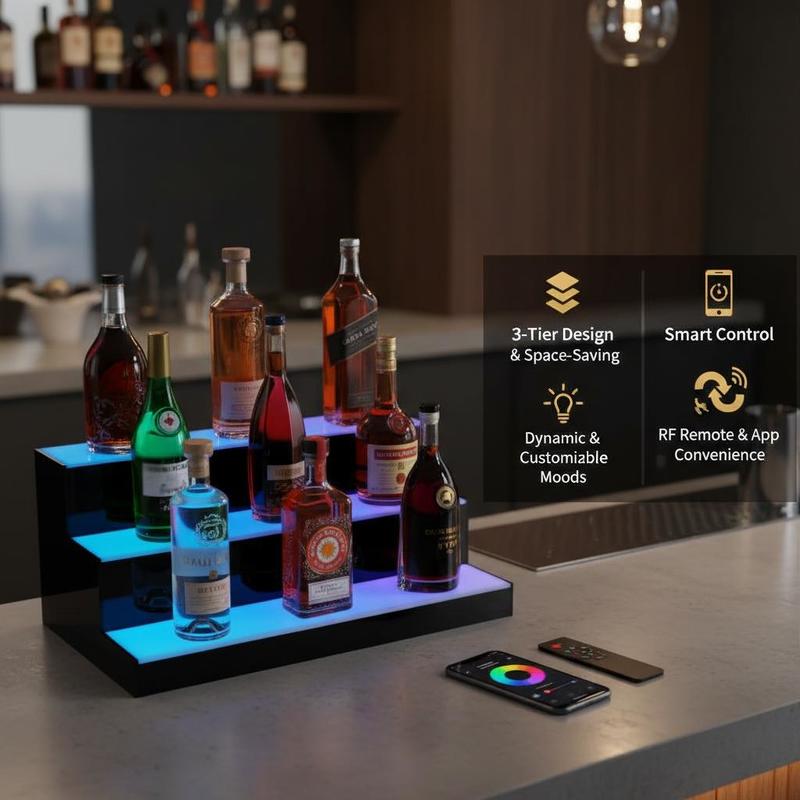 Illuminated Beverage Shelf 24  - Home Bar Lounge ulasan dan harga