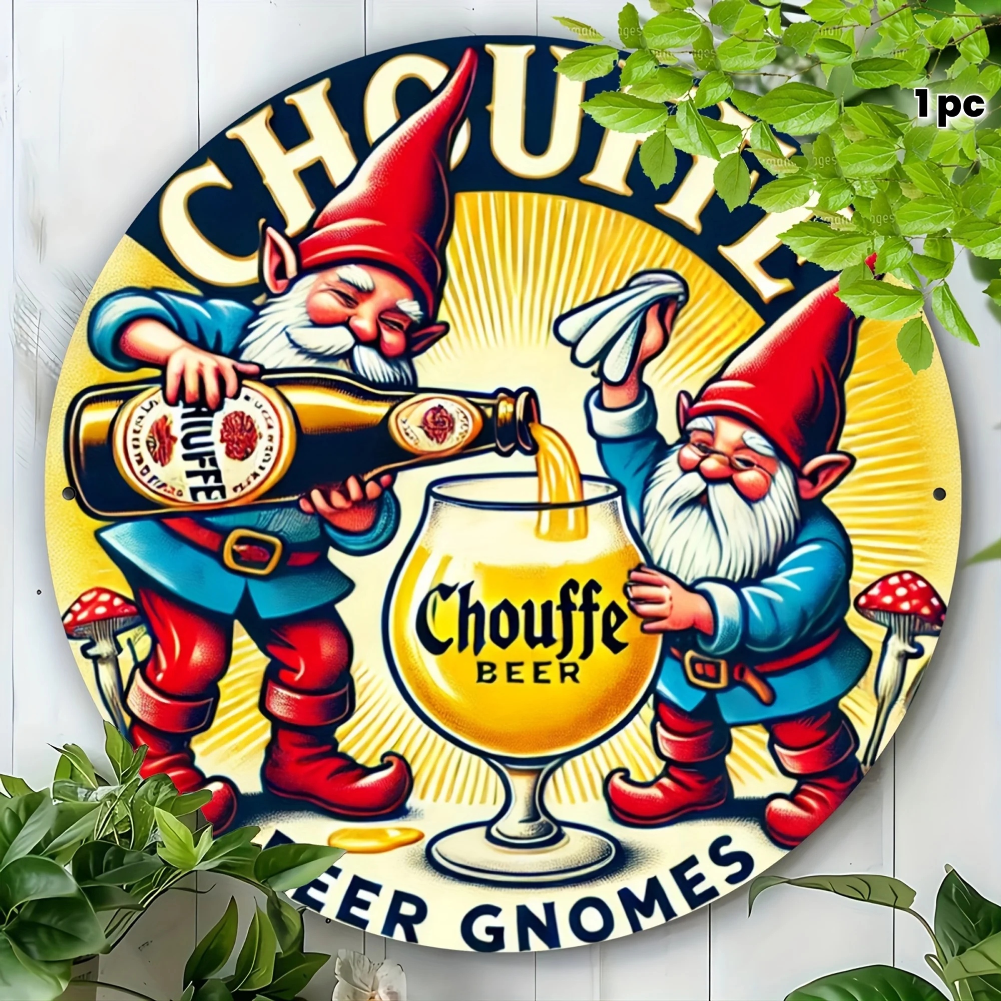 Round Metal Sign with Beer Gno - Home Bargains ulasan dan harga