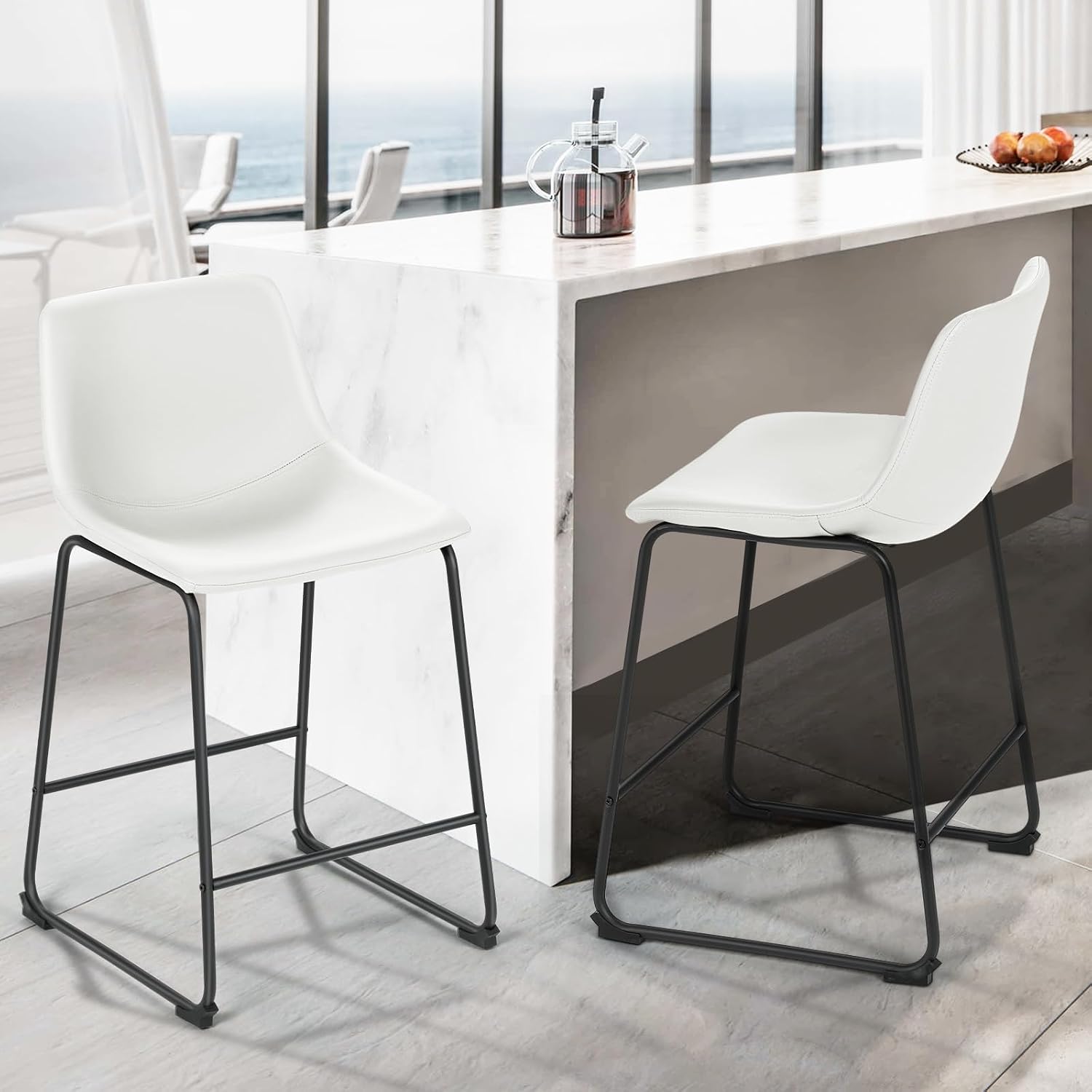 Bar Stools Set of 2 with Metal - Home Bar Stools ulasan dan harga