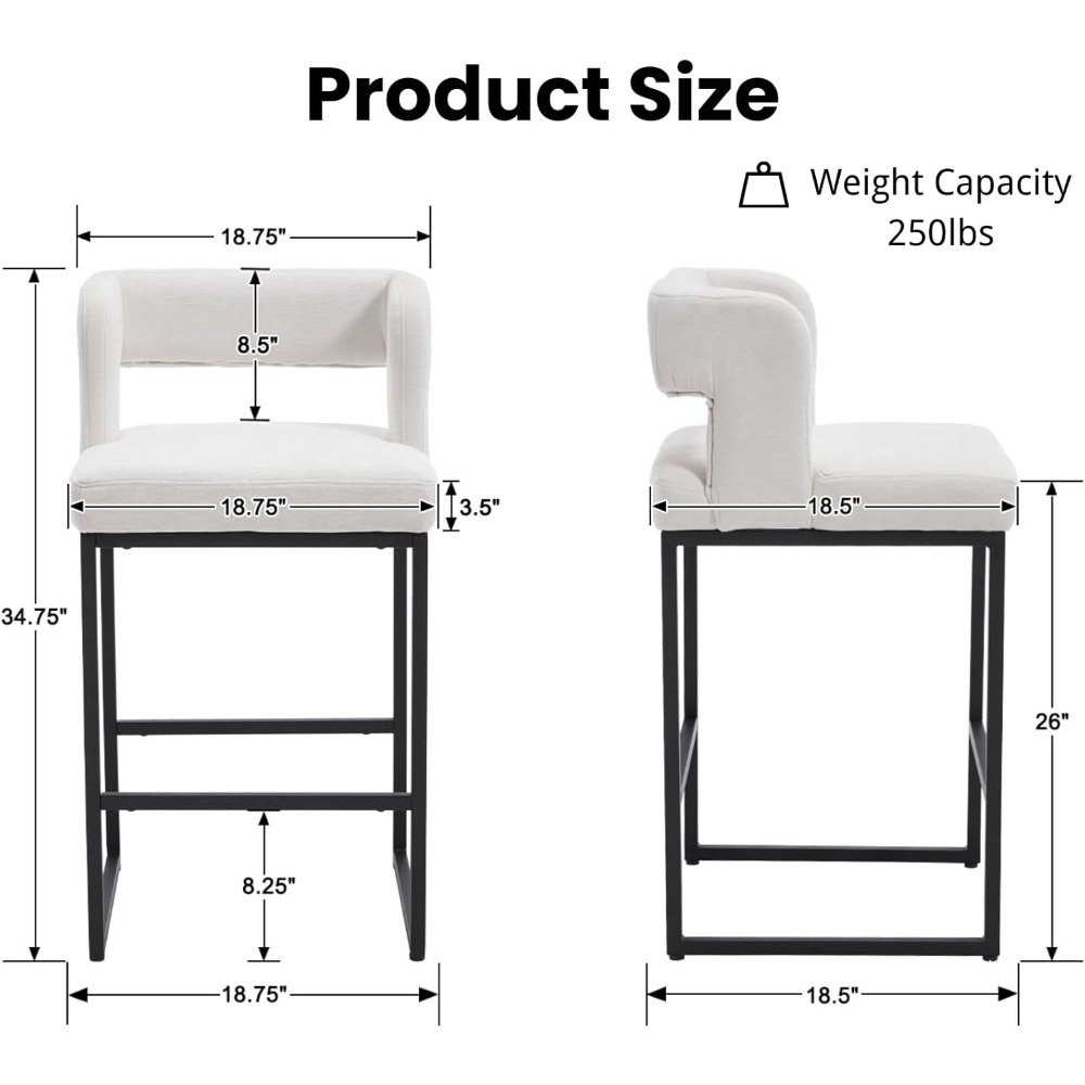 Modern Bar Stools Set of 2, 26 - Home Bar Stools ulasan dan harga