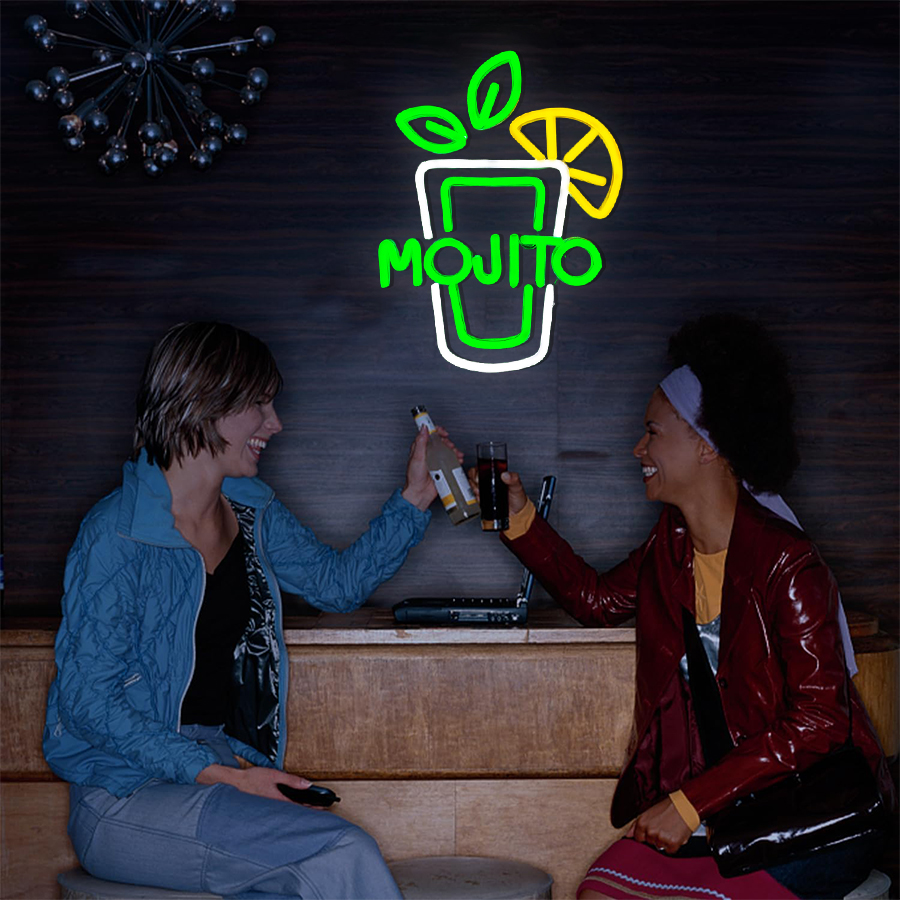 Mojito USB Neon Sign, Mint Lim - Home Bar Lounge ulasan dan harga