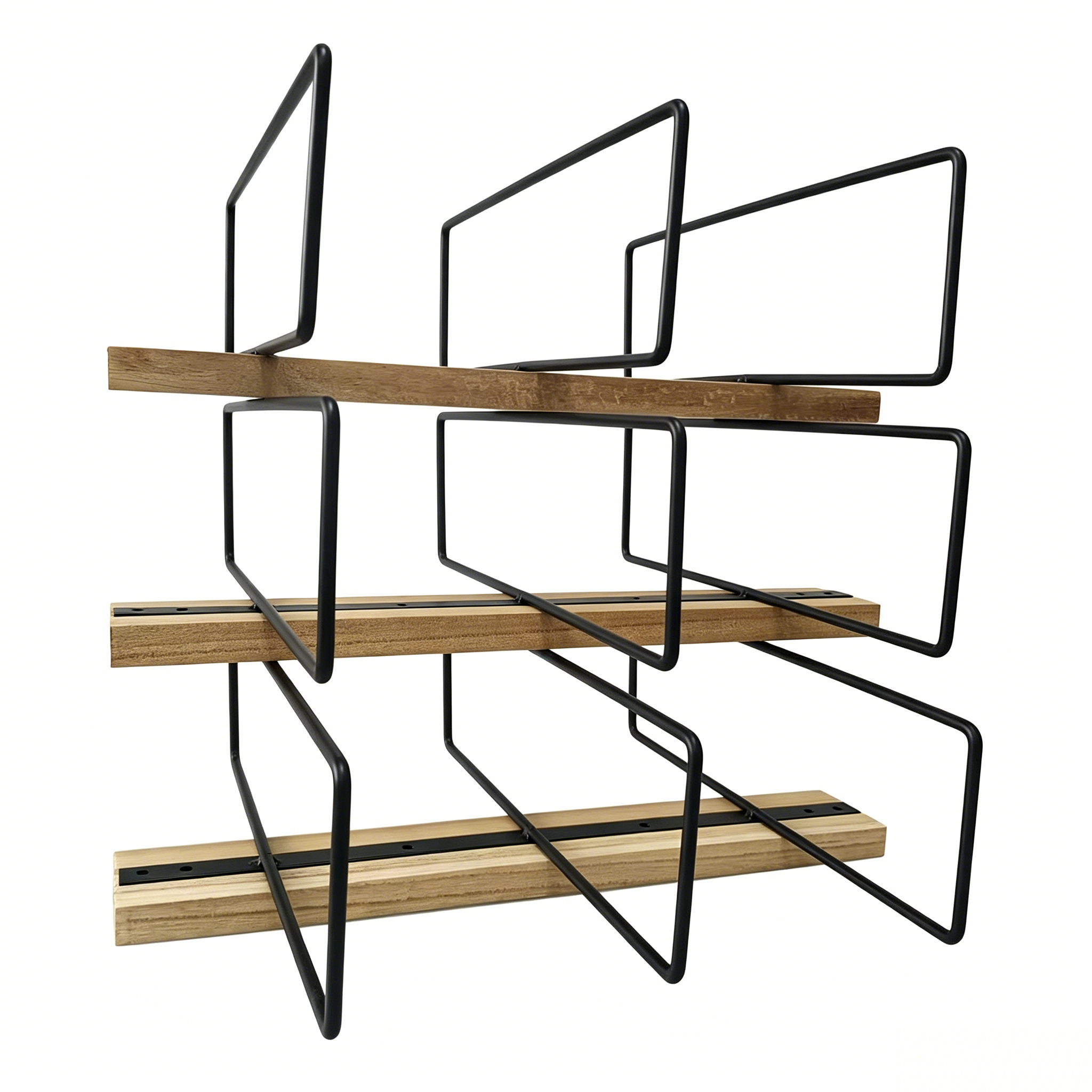 Wall-mounted Wood Wine Rack Ho - Home Bar Stand ulasan dan harga