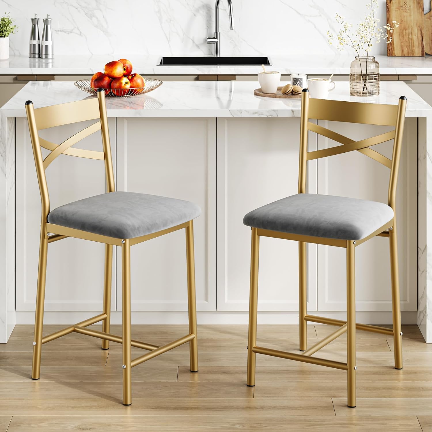26 Inch Bar Stools Set Of 2, C - Home Bar Stools ulasan dan harga