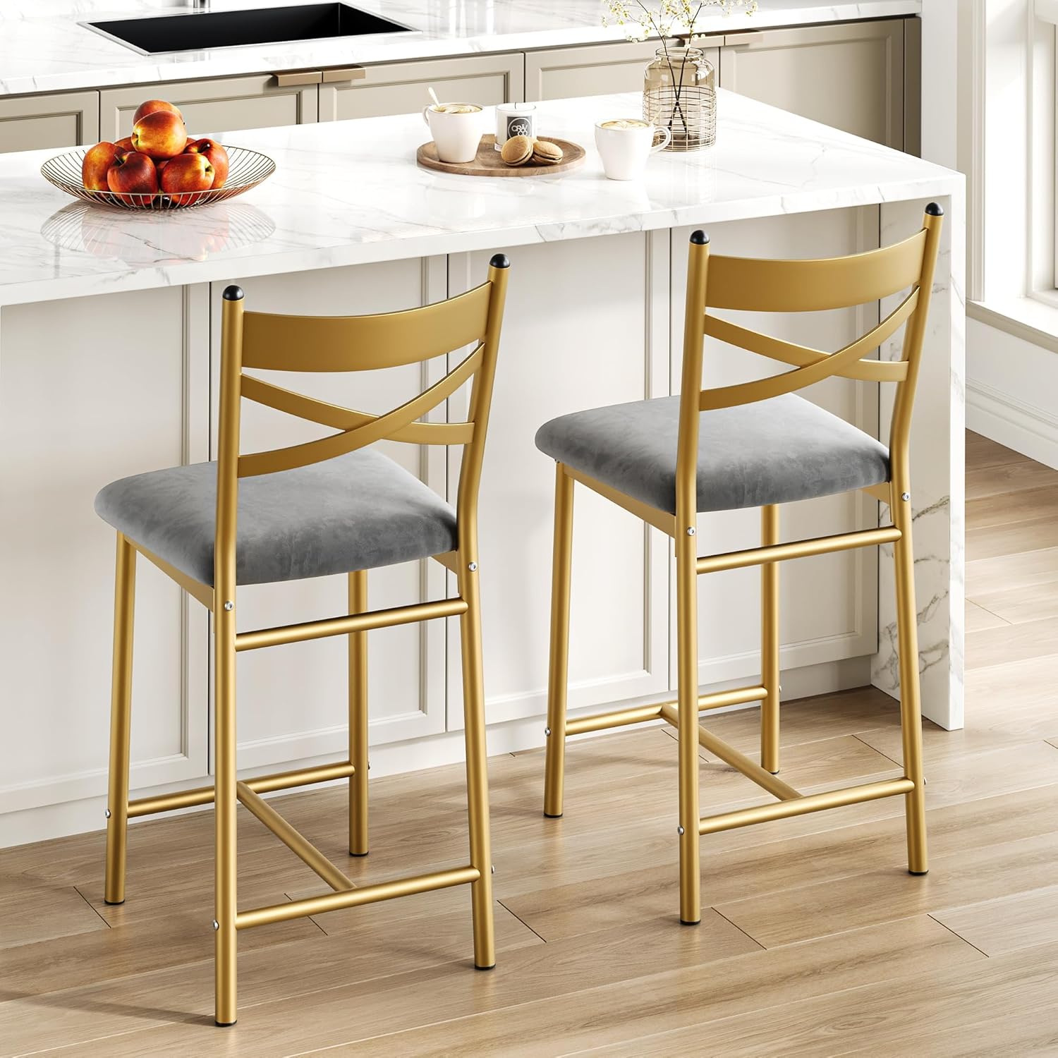 26 Inch Bar Stools Set Of 2, C - Home Bar Stools ulasan dan harga