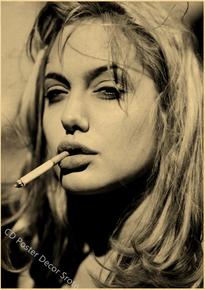 Angelina Jolie Vintage Poster  - Home Bar And Theater ulasan dan harga