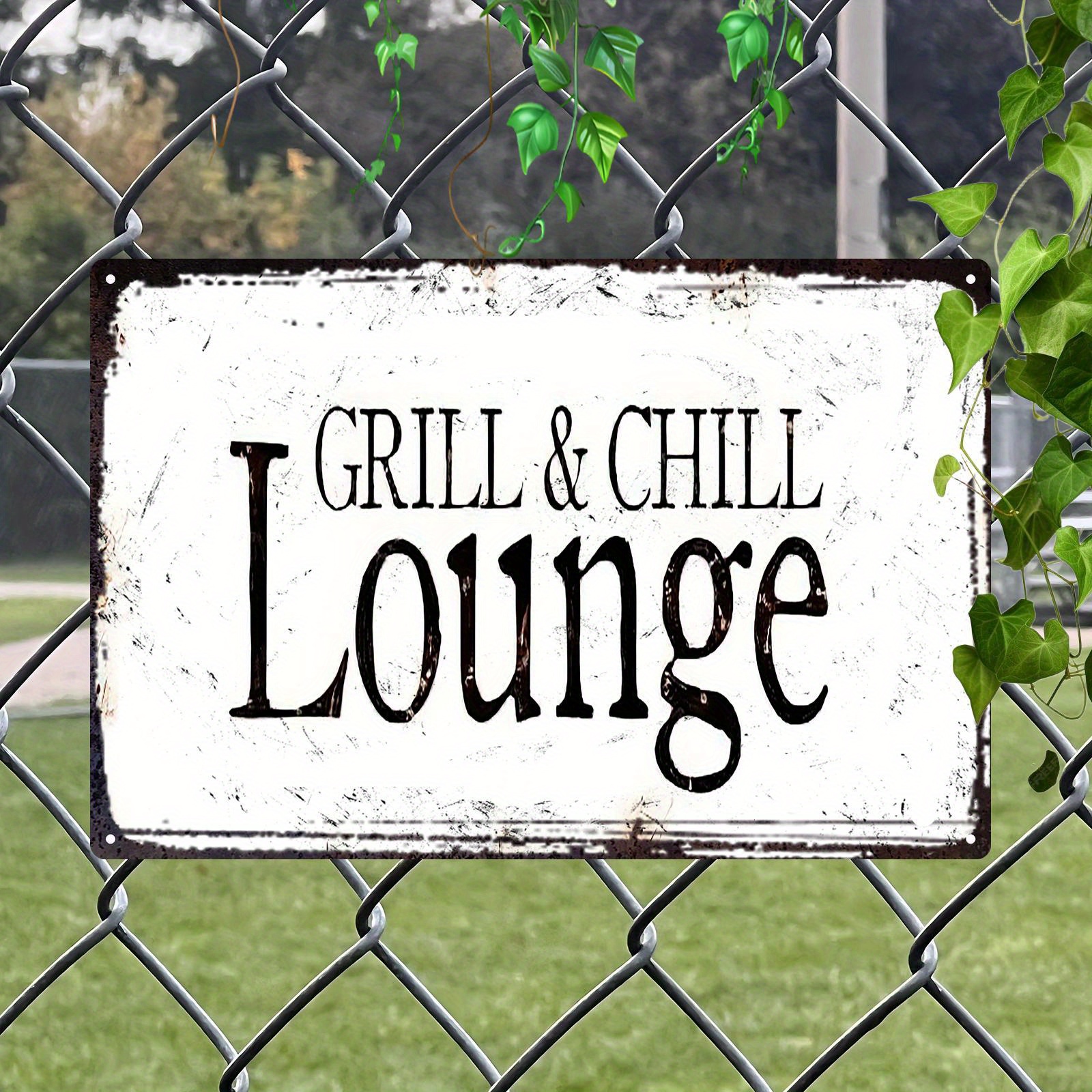 Tin Sign - Vintage Grill & Chi - Home Bar Lounge ulasan dan harga
