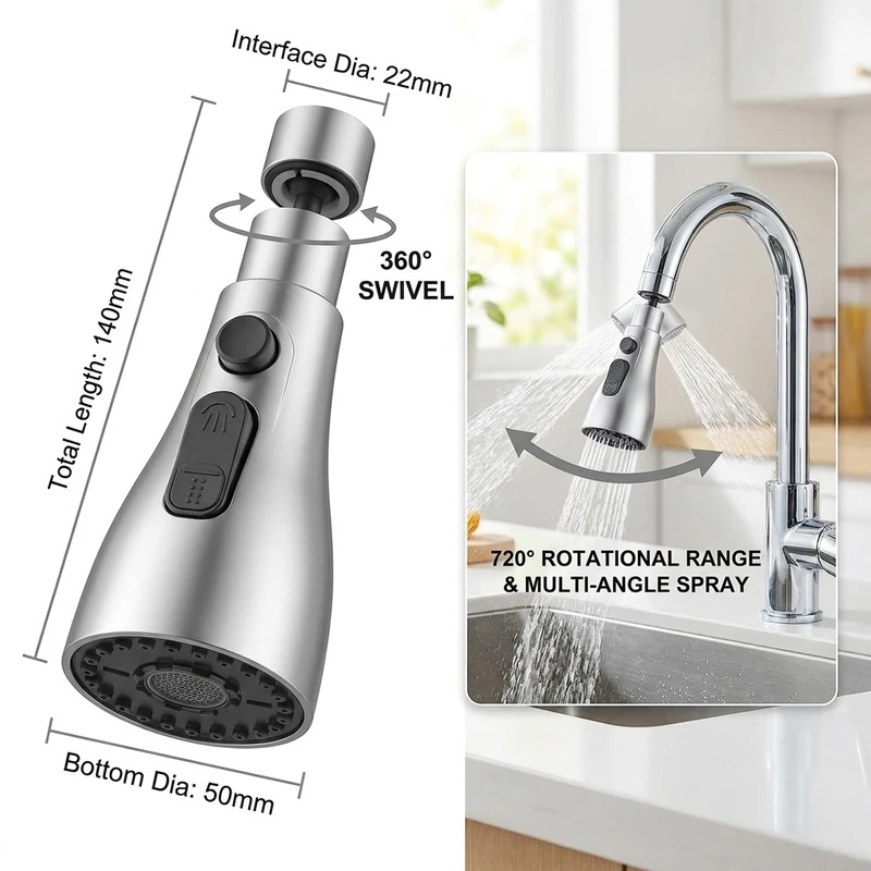Universal 360° Rotate Kitchen  - Home Bar Sink ulasan dan harga