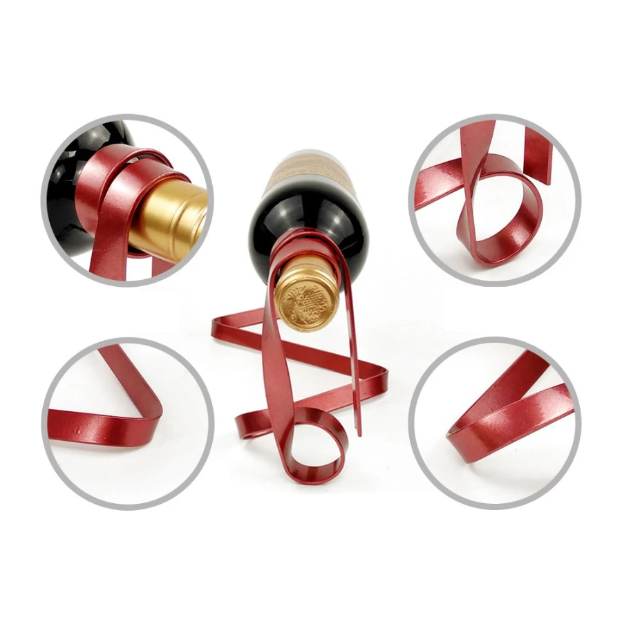 Colorful Ribbon Iron Wine Bott - Home Bar And Cabinet ulasan dan harga