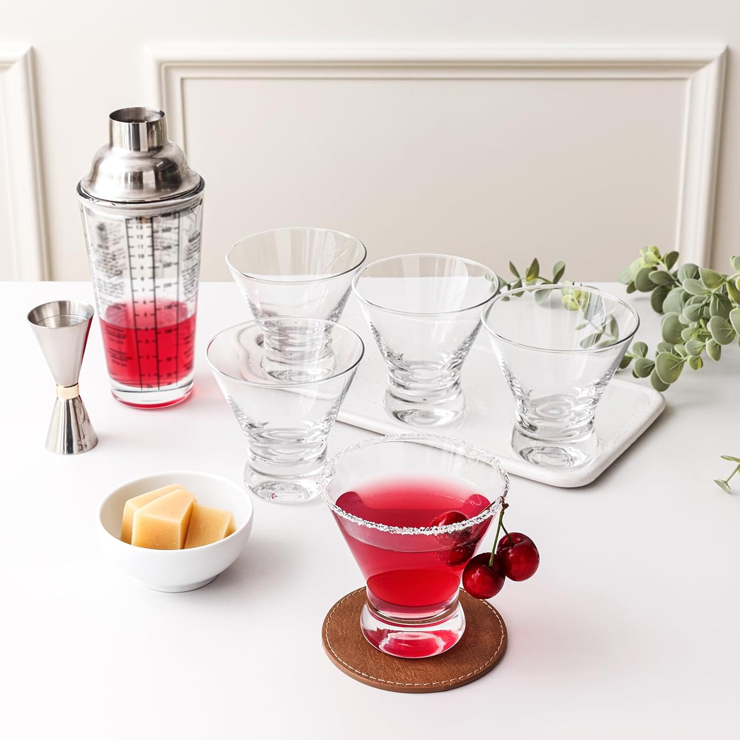 Stemless Martini Glasses Set o - Home Bar Set ulasan dan harga