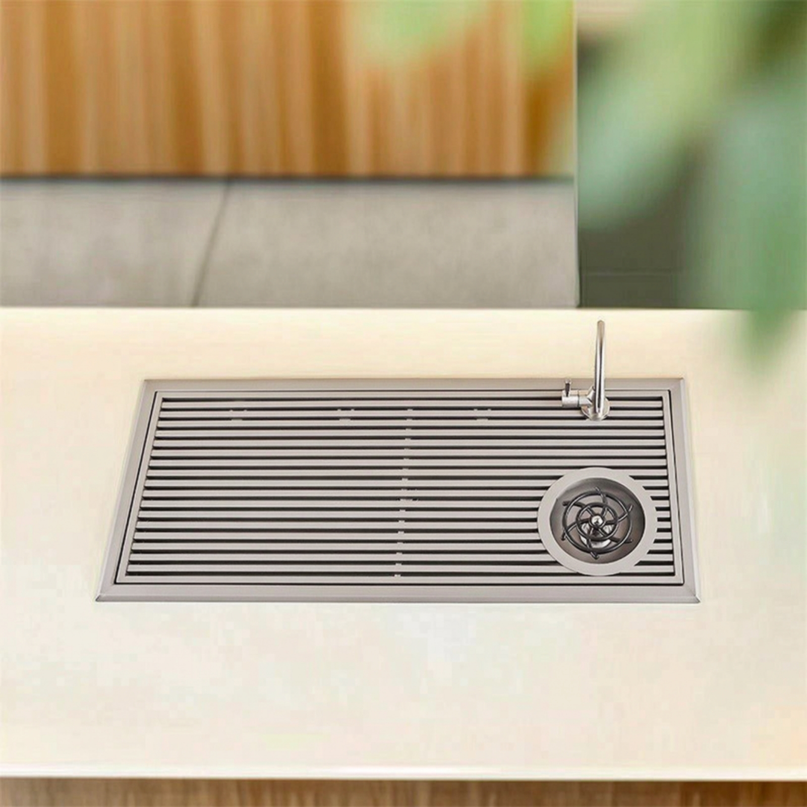 Inset Tea Tray with Faucet Ope - Home Barista ulasan dan harga